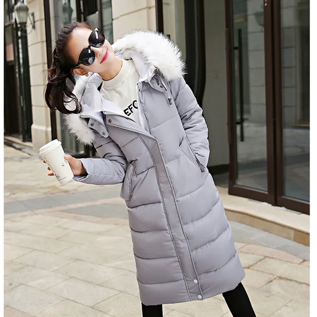 Best price at $139 Cheap Basic Coat Female Commuter Thick Long-Sleeved Hooded Zip Conventional Cotton Wool Padded Oversized High Collar Snow Wear TSX8552