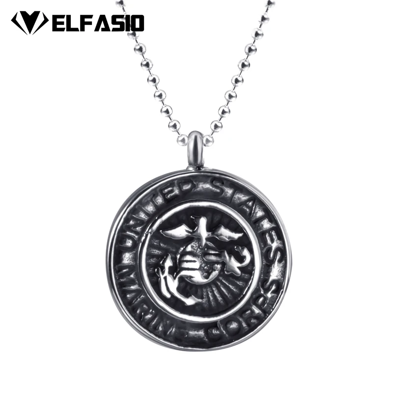 Женский кулон ожерелье USMC морской Keepsake Мемориал из нержавеющей стали урн