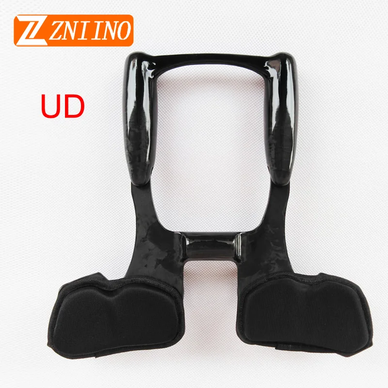 Baratos ZNIINO nuevo no logo UD manillar de bicicleta de carreras Aero Bar fibra de carbono bicicleta Aerobar carretera triatlón manillar de apoyo de brazo