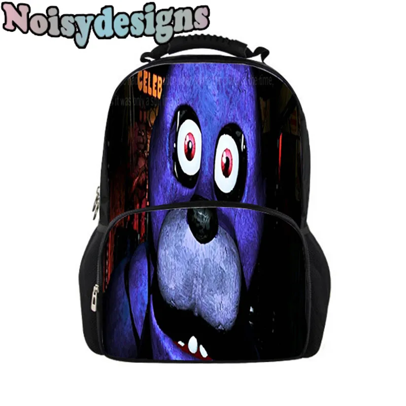 

Noisydesigns 3D Five Nights at Freddy's Prints Backpack For Women Cute Girls Boys School Backpack Bags College Student Book Bag
