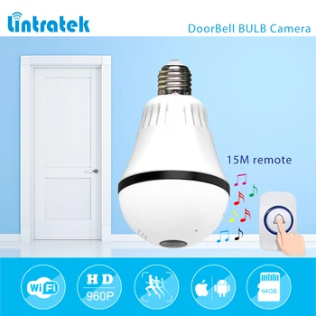 

lintratek 960P 1.3mp 360 degree Bulb VR Panoramic Camera E27 LED Light Wireless Wifi Home Doorbell Security IP Camera mini #20