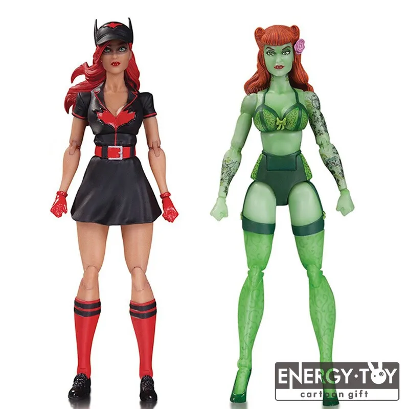 

2kinds Cartoon Designer Series Batman Ant Lucia Poison Ivy batwoman 7" PVC action figure doll model toy