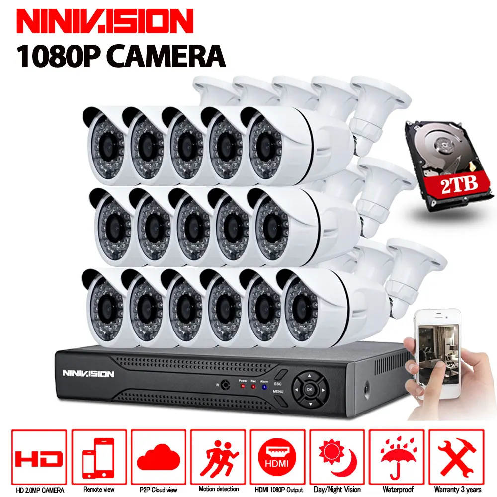 bilder für 16CH AHD HD CCTV-System 2.0MP Cctv-kamera 1080N DVR Kit 1080 P HDMI Überwachungskamera System Remote View seguranca em casa bilder für 16CH AHD HD CCTV-System 2.0MP Cctv-kamera 1080N DVR Kit 1080 P HDMI Überwachungskamera System Remote View seguranca em casa