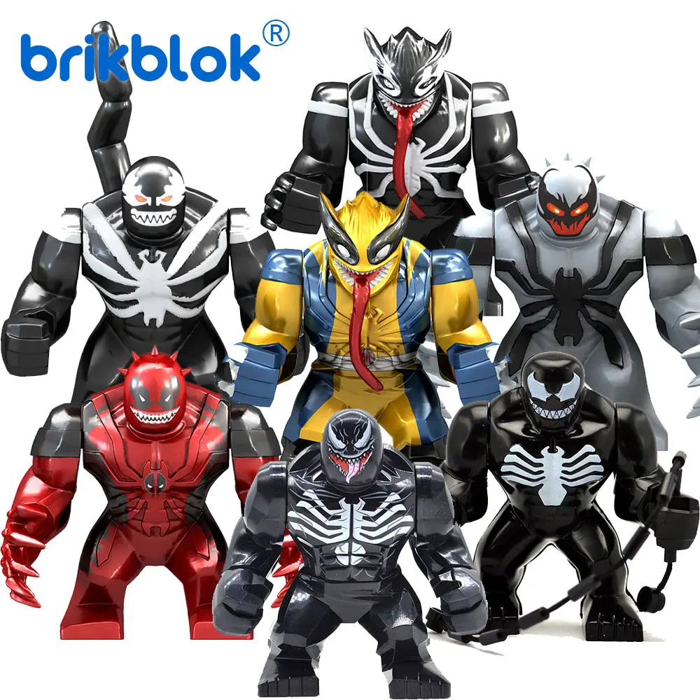 

SUPER VILLIANS HERO BIG FIGURES BUILIDING BLOCKS BRICKS FOR KIDS MINI DOLL TOYS VENOM WOLVERIN