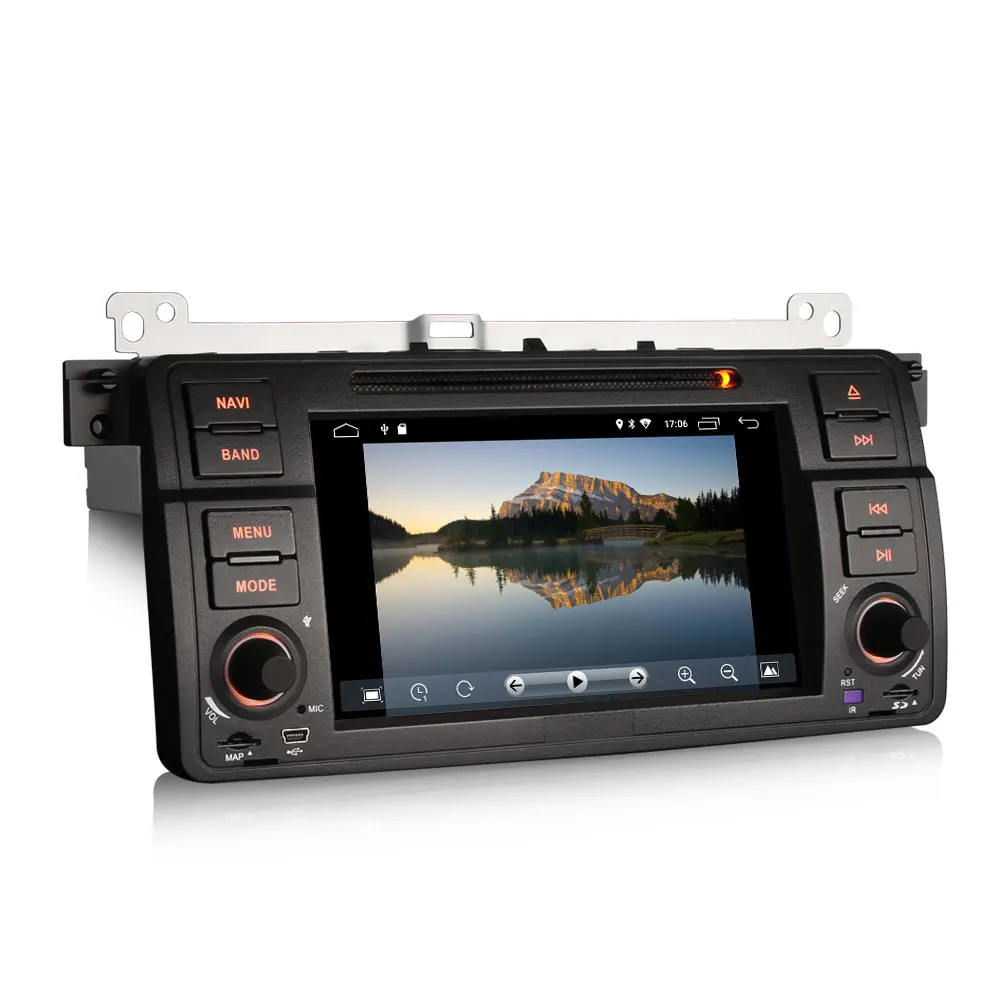Clearance 7" Android 8.1 Oreo OS Car DVD Multimedia GPS Radio for BMW E46/318/320/325 1998-2006 & M3 1998-2006 with Split Screen Support 2
