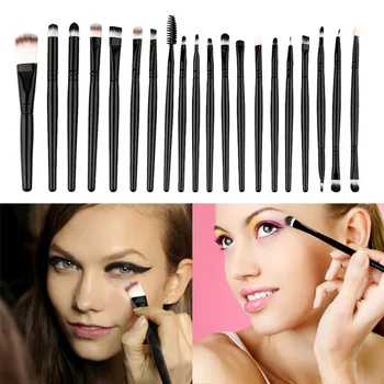 

New Arrival 20 pcs Professional Makeup Beauty Cosmetic Blush Black Brushes Kits 2017 Best Selling