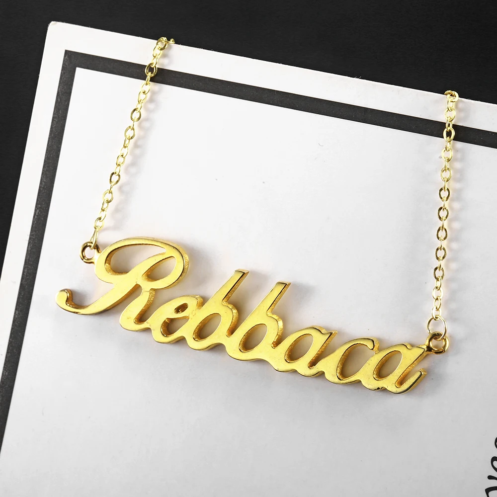 L11 Custom Personalized Name Necklaces Choker Handwriting Signature Customized Necklacce Stainless Steel Necklace Romantic Gift (4)