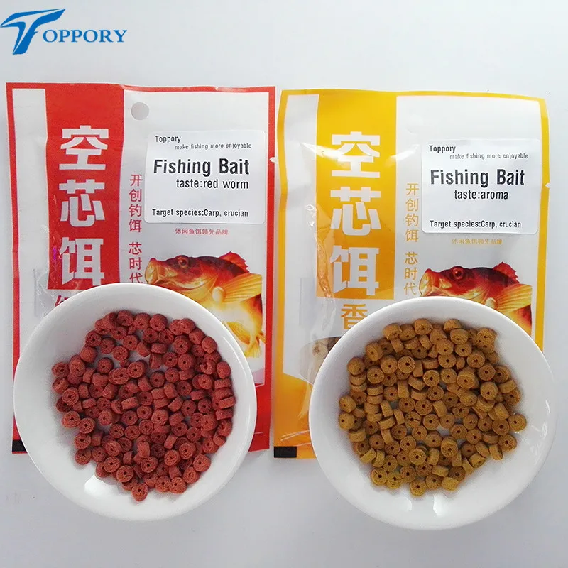 Приманка для ловли карпа Toppory 1 мешок 30 г|red worm|ground baitfishing bait |