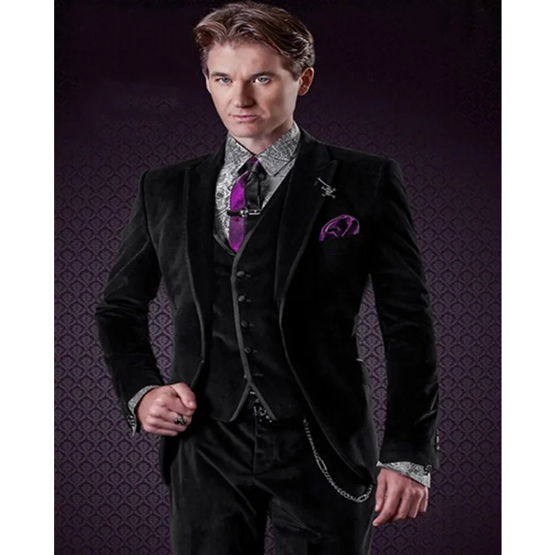 2017-New-Fashionable-One-Button-Black-Velvet-Groom-Tuxedos-Groomsmen-Mens-Wedding-Suits-Formal-Blazer-Jacket.jpg_640x640