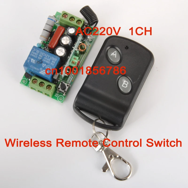 

wireless remote control 220V10A1CH system wireless switch (1 transmitter &1 receiver /switch) Learning code