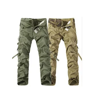 

Men's Sports Pants Workwear Pants Cotton Multi-Pocket Ski Pants 6 Color Pants Large Size