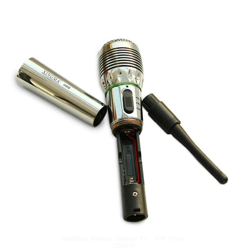 XINGMA AK-308 динамический беспроводной микрофон проводной и беспроводной микрофон с приемником профессиональный ручной микрофон для караоке KTV