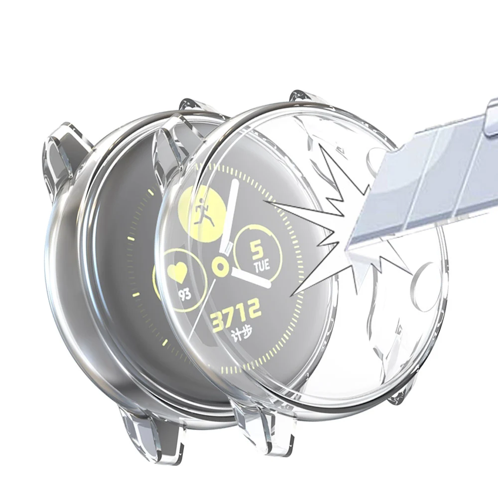 

Soft TPU Plated Case for Samsung Galaxy Watch Active 40mm Smartwatch All-Around Protective Bumper Shell for Samsung Galaxy Watch