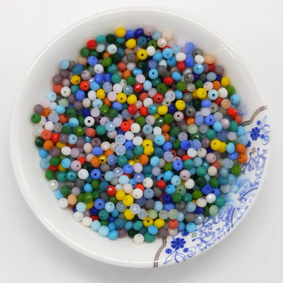 

Free shipping multi color 4mm 145PCS mixed color crystal bead Cut Faceted Round Glass Beads,bracelet necklace Jewelry Making DIY