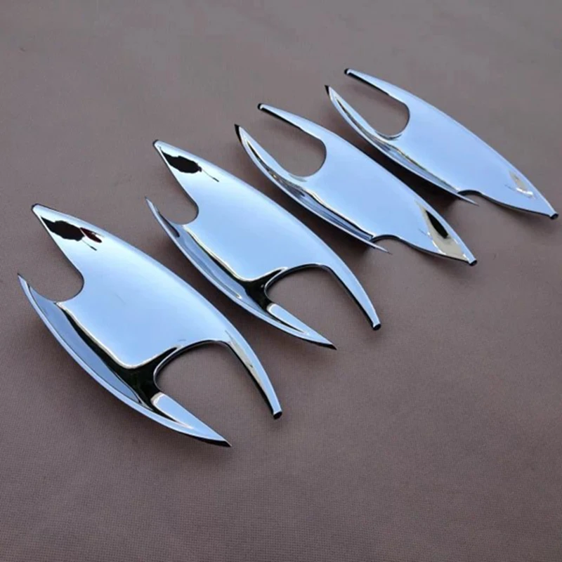 Автомобильный Стайлинг внешняя ABS Хромированная боковая дверная ручка отделка 4