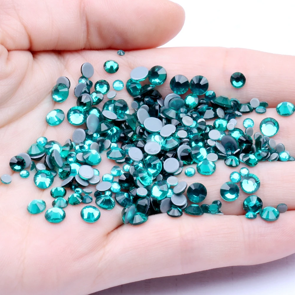 60 blue zircon Hotfix SS12 3 мм 1440 шт Плоские сзади горный хрусталь хрустальные стразы одежда свадебное платье одежда драгоценный камень для украшения из ткани - Цвет: 60 blue zircon