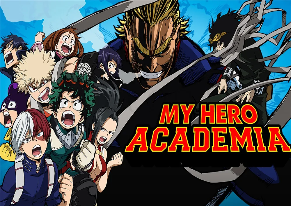 My Hero Academy плакаты мультфильм наклейки на стену с белым покрытием бумажные принты гостиная спальня бар украшения дома искусство бренд