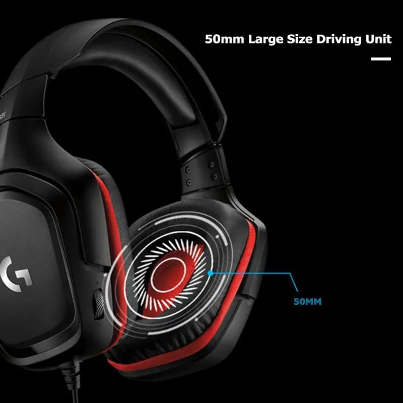 Logitech G331 3,5 мм Проводная гарнитура стерео наушники-вкладыши Наушники с микрофоном