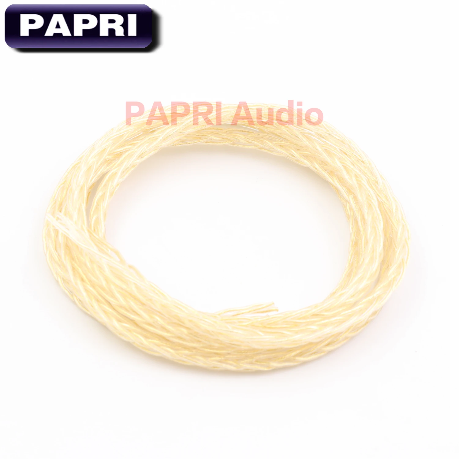 PAPRI Newest GR01 Headphone Cable DIY 4N OCC Silver Gold Plated Hifi Audio Line For Upgrade Earphone Wire Litz Structure