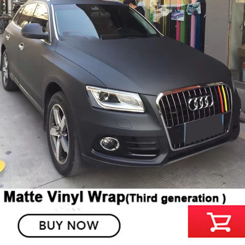 

OPLARE Third generatio black Matt Vinyl Sticker Matt car wrap vinyl film with air drains Matte Vinyl Wrap Sticker 1.52*20m/roll