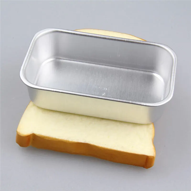 1pcs L Aluminum Rectangular Non stick Baking Pan Bread Cake Mold