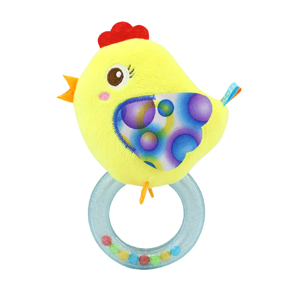 Baby Infant Giraffe Fish Handle Rattles Soft Plush Safety Teether Toys Teeth Care Doll For Kid Toys Teether for baby boy toy