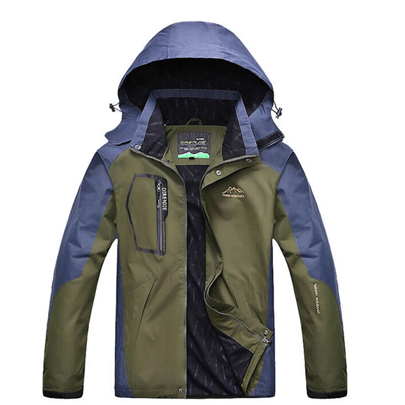 Mountainskin 5XL Men's Spring Fleece Softshell Jackets Outdoor Sports Waterproof Coats Hiking Camping Trekking Male Jacket RM019