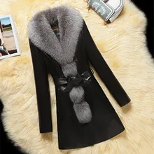 Кожаное пальто размера плюс, женская кожаная куртка, женская кожаная куртка, мотоциклетная куртка с меховым воротником, черное зимнее пальто для женщин, длинное 4XL