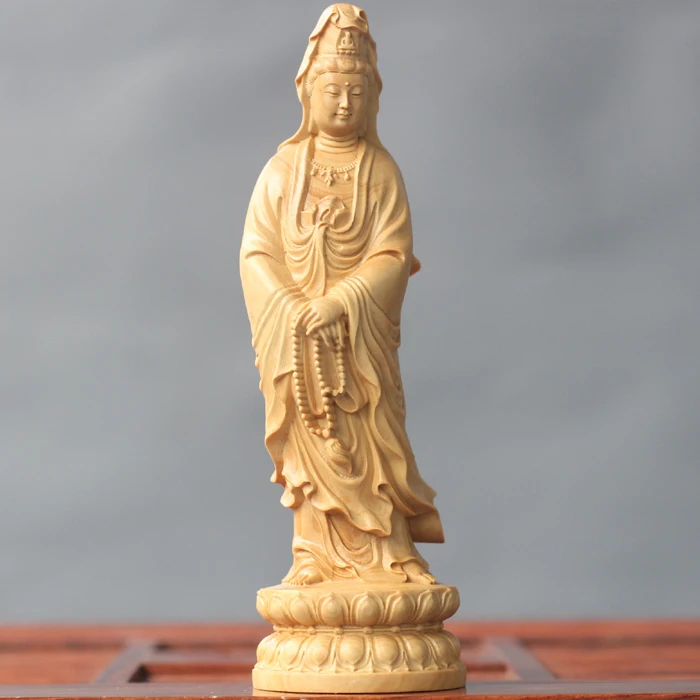Деревянный ящик гуанин Куан-Инь боддхисаттва статуэтку богини