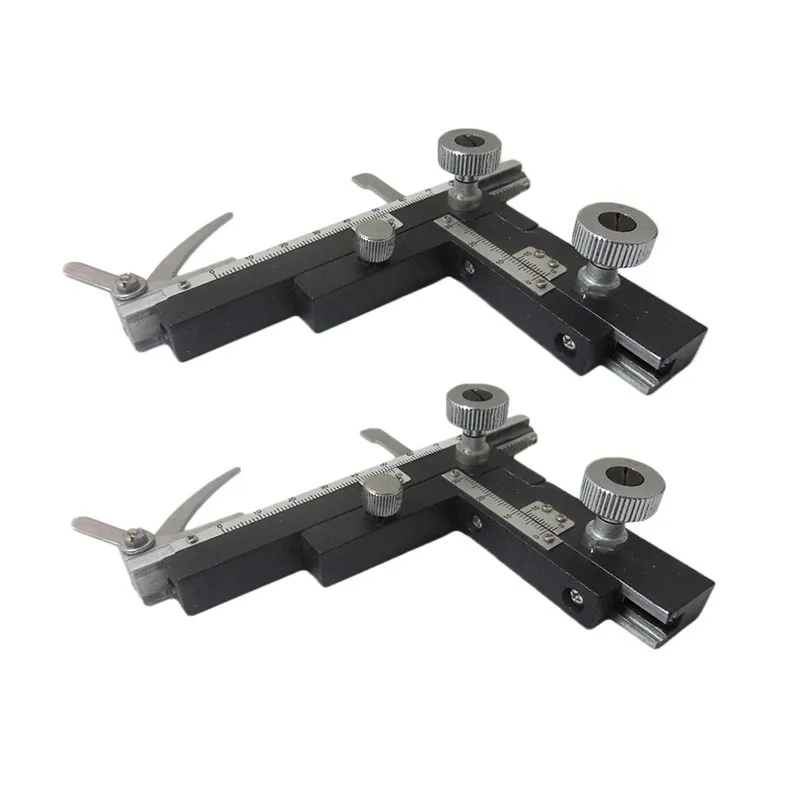 Microscope Accessory 2 PCS Moveable All Metal Mechanical Scale Stage