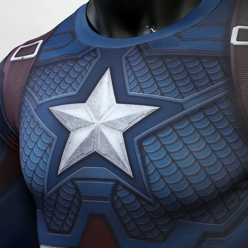 Мстители: костюм Endgame колготки футболка Капитана Америки лучшие костюмы Стива