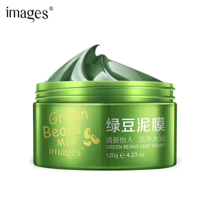 

Images Skin Care Mung Bean Mud Facial Mask Blackhead Remove Whitening Moisturizing Shrink Pore Acne Treatment Face Mask