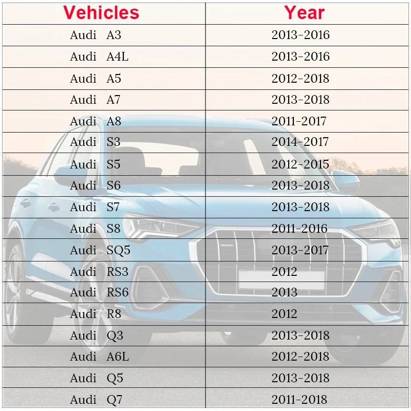 Весла переключения рулевого колеса из алюминиевого сплава для Audi A3/A4L/A5/A6L/Q3/Q7/SQ5/RS3