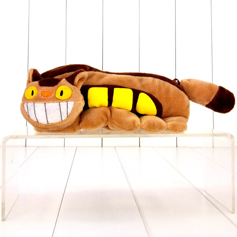 20cm Totoro Cat Bus Plush Toy Cute Catbus Pencil Case Pen Bag Anime My Neighbor Totoro Stuffed Doll 20cm Totoro Cat Bus Plush Toy Cute Catbus Pencil Case Pen Bag Anime My Neighbor Totoro Stuffed Doll