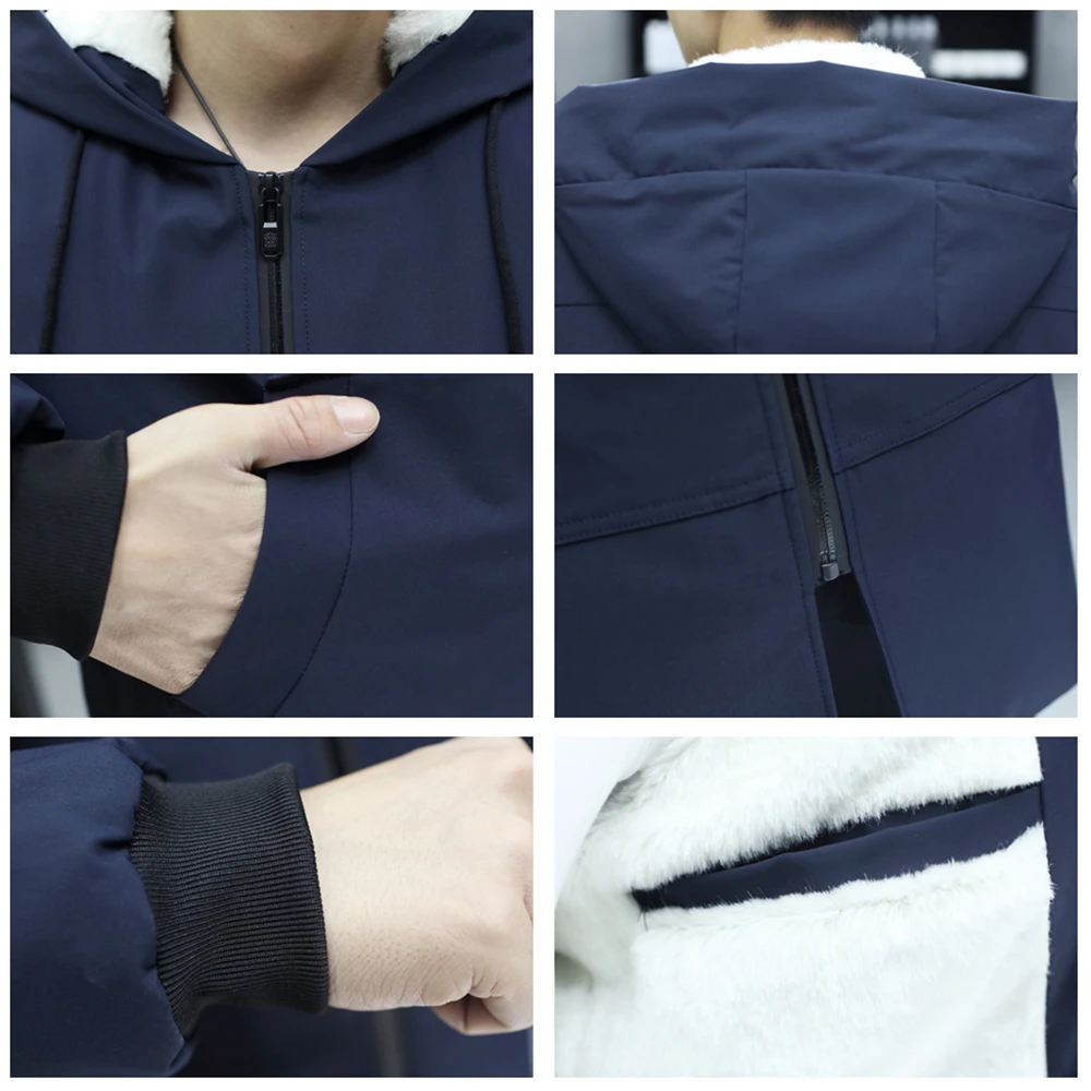 B 5XL 6XL Parkas Men 2018 Winter Jacket Long Thicken Warm Cotton-padded Faux Fur Hooded Outwear Street wear Men's Clothing B 5XL 6XL Parkas Men 2018 Winter Jacket Long Thicken Warm Cotton-padded Faux Fur Hooded Outwear Street wear Men's Clothing