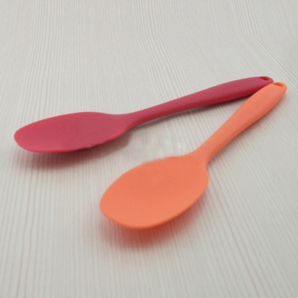 Новая силиконовая длинная ручка лопатка антипригарная ложка-скребок кухонная посуда