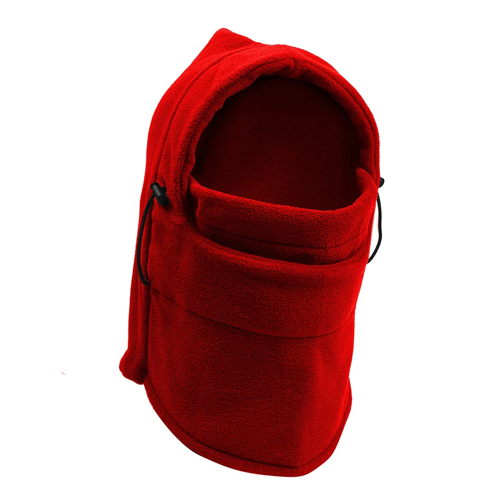 HEROBIKER, Флисовая Балаклава, мотоциклетная маска для лица, унисекс, Осень-зима, лыжная маска для лица, шапки для пеших прогулок, шлем, маска для бега, шапки - Цвет: Красный