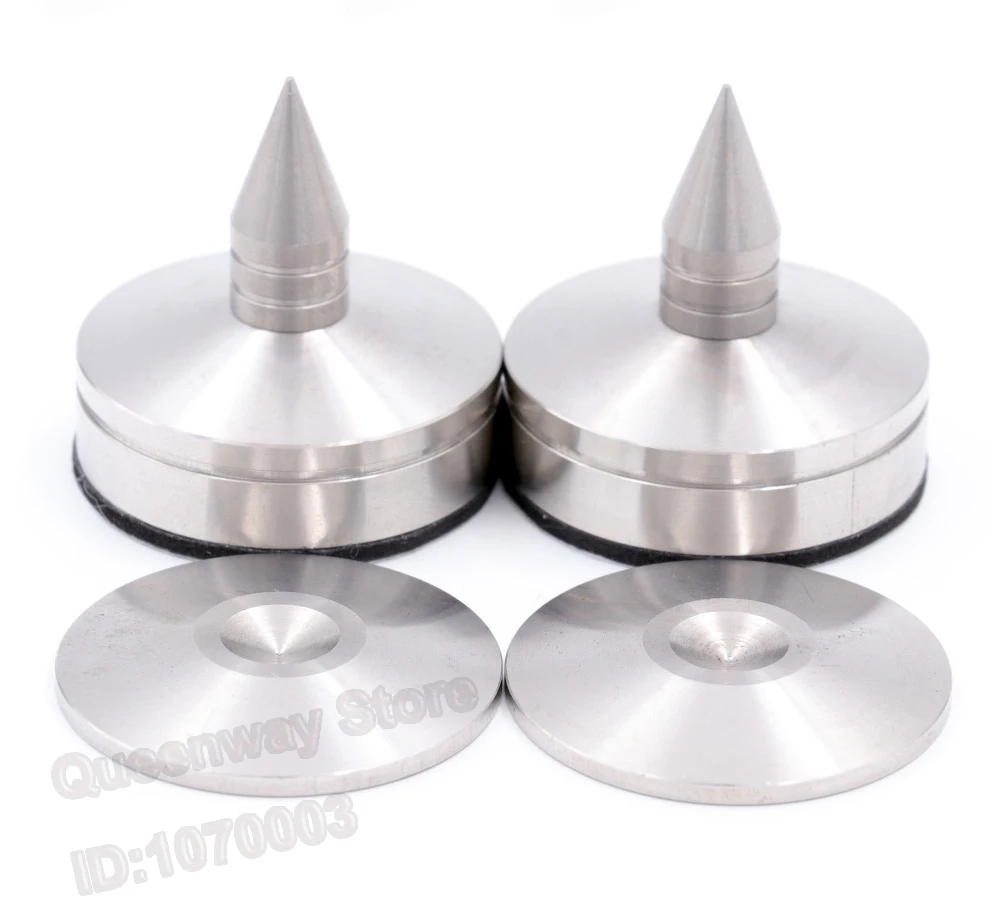 1 Set/4PCS Stainless Foot Stand Isolation Spike Feet AMP Turntable CD