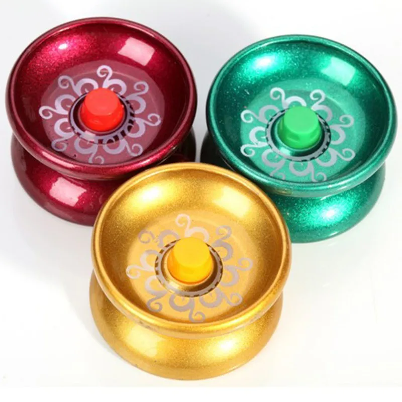 1pc Funny Cool Aluminum Design Allloy YoYo Ball Babies Early Education Kids Toys Random Colors