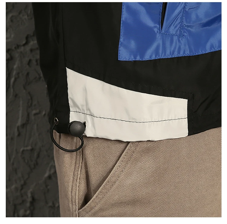 Новые весенние куртки мужские лоскутные Анорак куртка мода хип хоп размера плюс Студенческая ветровка пальто 5XL