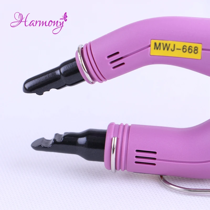 2pcs Loof Hair Extension Fusion Iron Temperature Control Melting hair extension connector heat iron with free gift kit