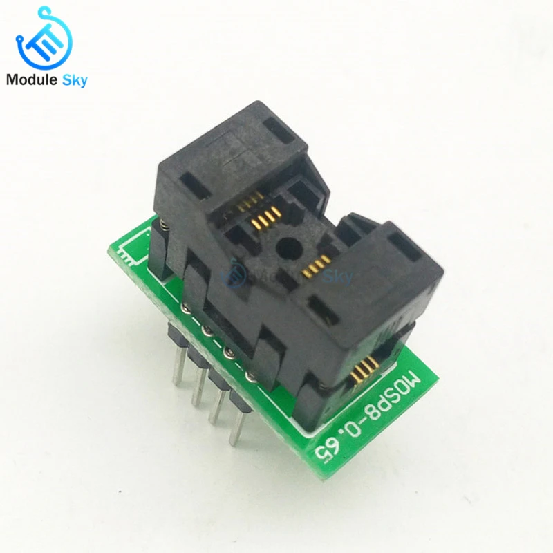 

1Pcs Universal MSOP8 to DIP8 MCU Test IC Socket Programmer Adapter Socket