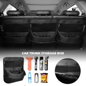 

Car Backseat Organizer Auto Trunk Storage Bag Car Organizer Back Seat Interior Accessories Mesh Pockets For SUV Vehicle Truck