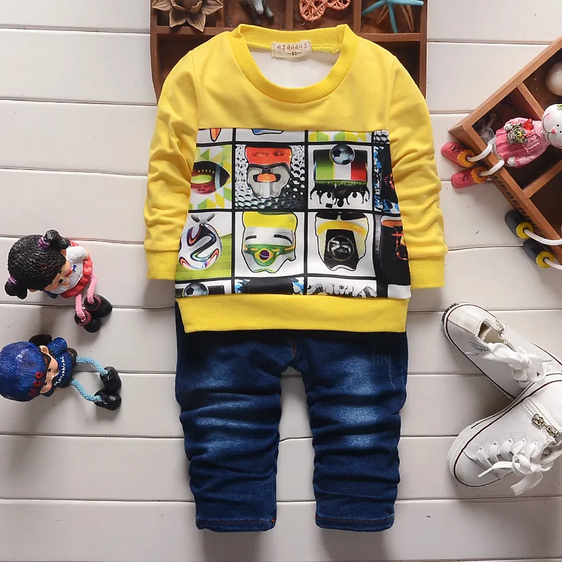 

2016 Newest Spring animal Design Children Baby Boys Girls clothes suits Infant/Newborn Clothing Sets Kids Casual tracksuits
