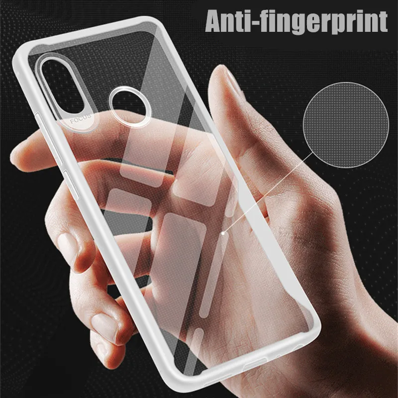 Прочный прозрачный чехол из ТПУ для Xiaomi mi 8 A1 A2 Lite F1 Red 4A 5A 5 Plus 6A S2 Note 4 4X6 7 Pro мягкий