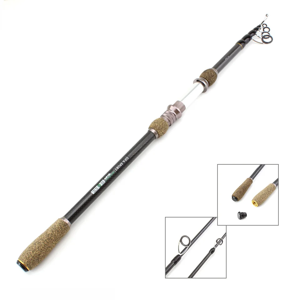 

Promotion!2.1M 2.4M 2.7M Multifunction fishing rod Spinning Rod Stream Hand Carbon Fiber Telescopic Lightweight Fishing Rods