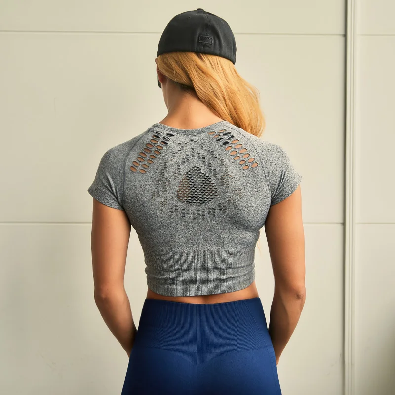 seamless workout crop top