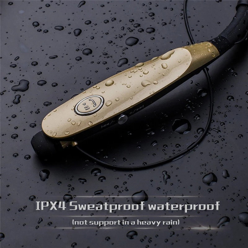 Bluetooth 5,0, беспроводные наушники Mibile Phone IPX4, водонепроницаемые, свободные руки, с микрофоном, на шею, TWS, спортивные, беспроводные наушники