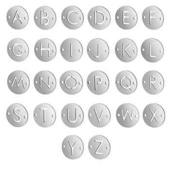 

5Pcs/lot Stainless Steel Letter Charms Pendant for DIY Bracelets&Anklets Jewelry Making Findings DIY Accessories Wholesale New