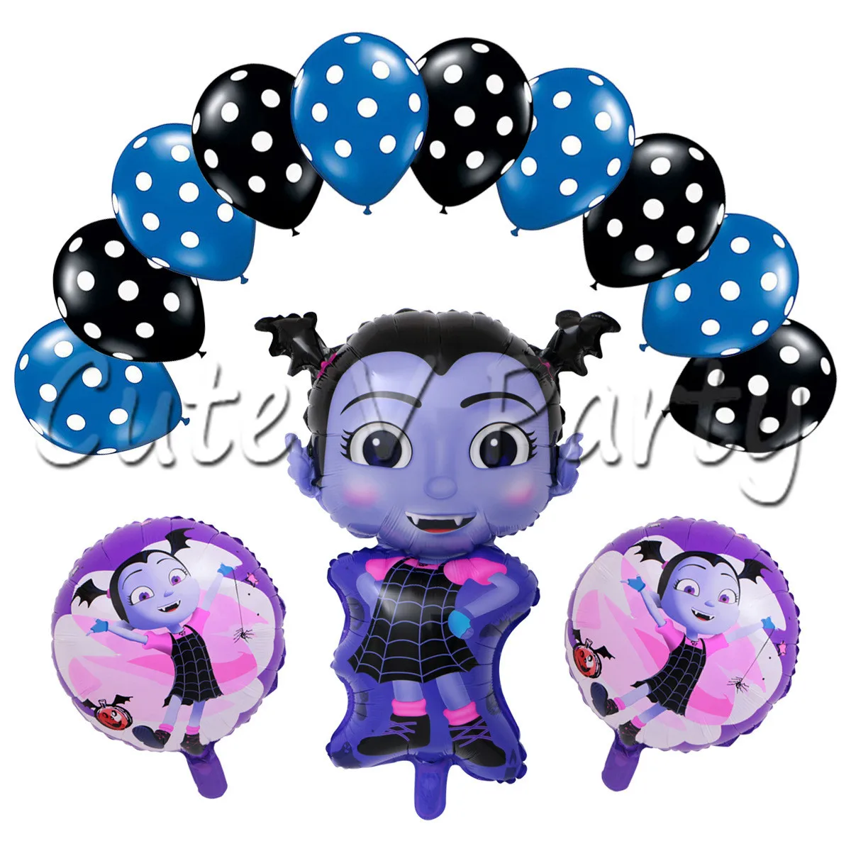 

18 Inch Vampirina Theme Balloon Little Girl Cartoon Birthday Party Decoration Wedding Party Inflatable Air Balloons Classic Toys